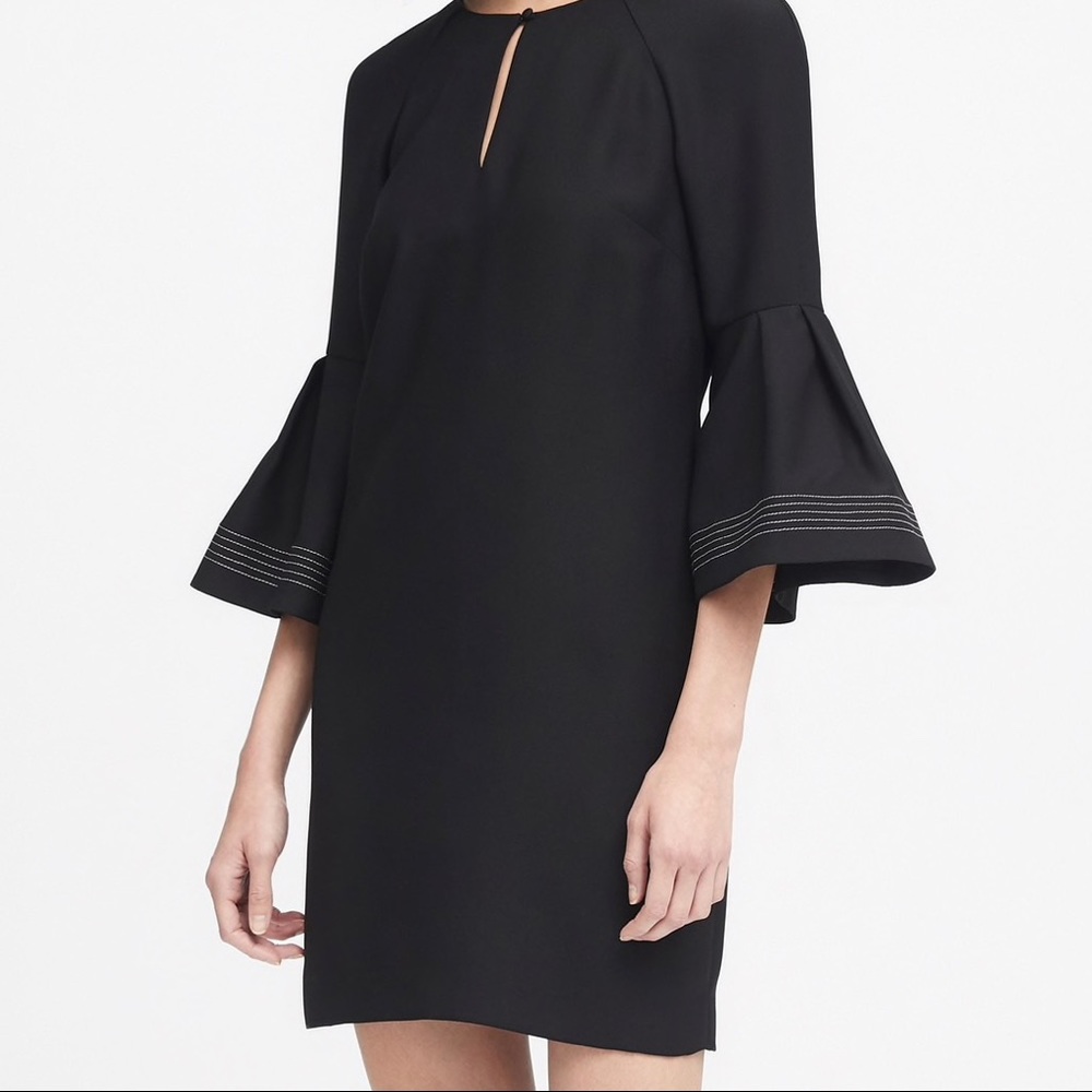 Banana republic bell sleeve mini dress